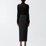 Gonna aderente con spacco 106134A30C Z99 PINKO 