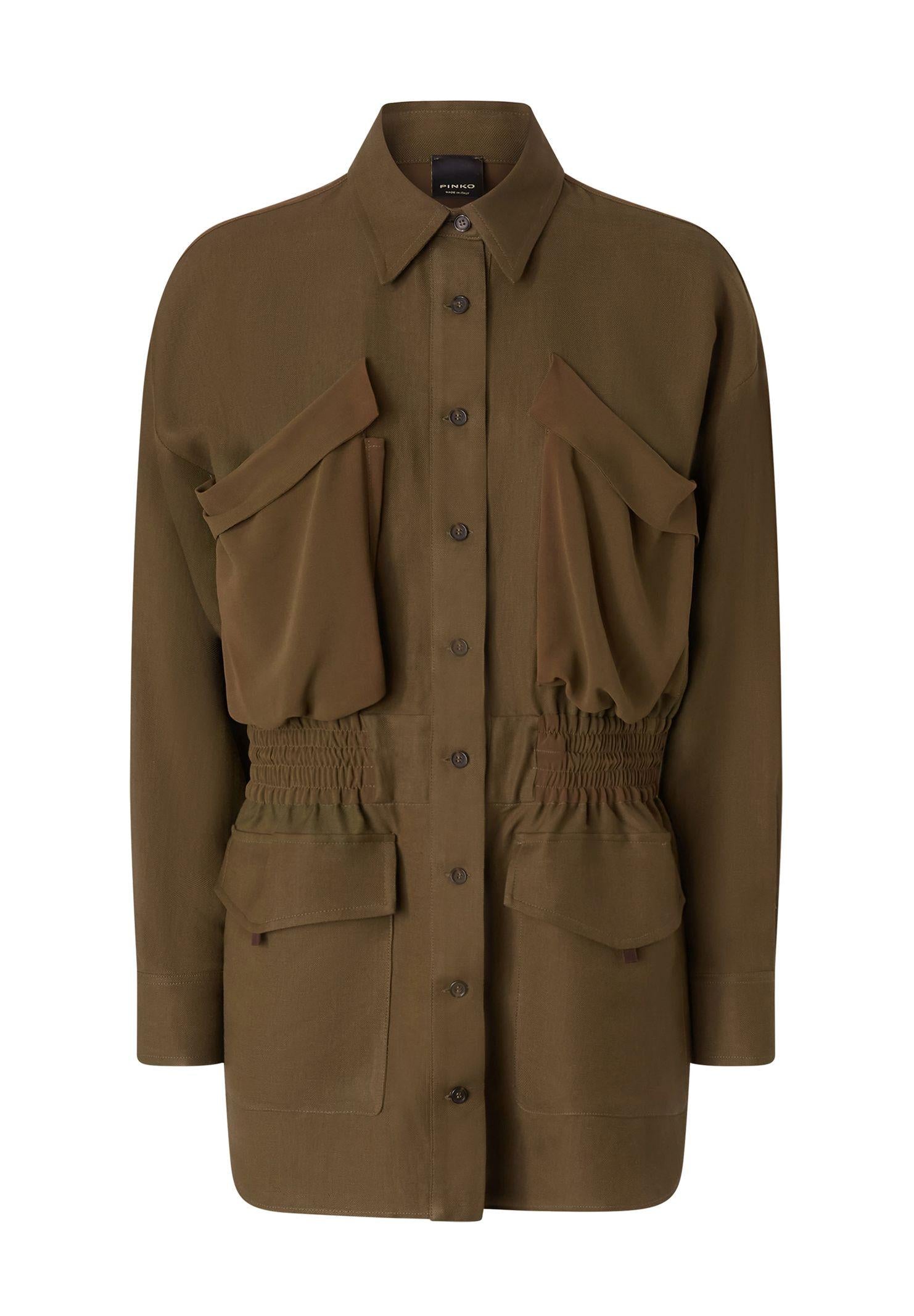 Giacca camicia leggera con tasche 105017-A2I9 S1C PINKO 