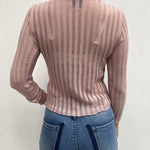 Maglia trasparente maniche lunghe 25002 ROSA OFELIA 