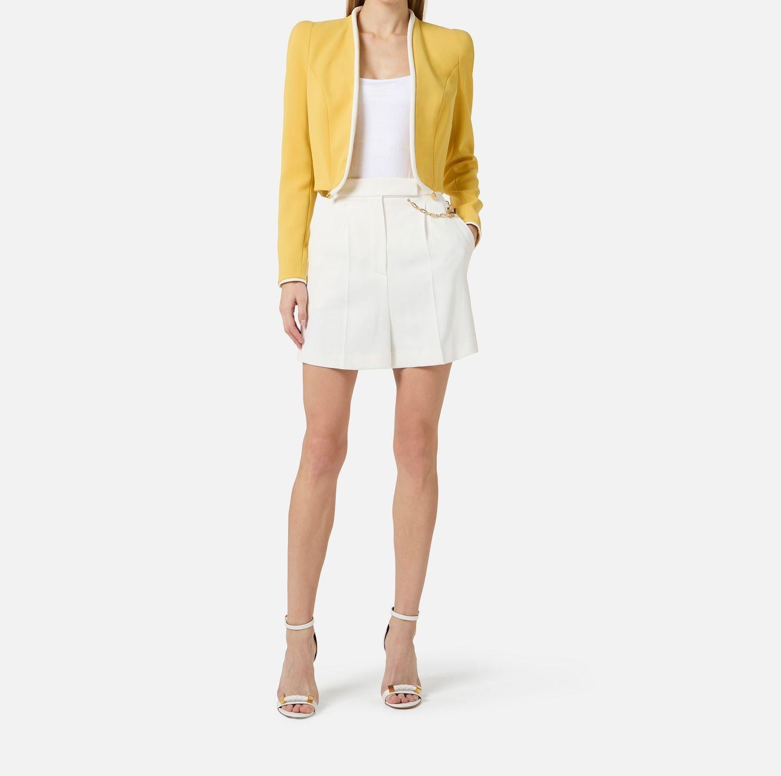 Shorts con charms - Elisabetta Franchi SH00561E2 360 ELISABETTA FRANCHI 