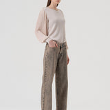 Jean flare con strass FR25WV2014D419R9 357 FRACOMINA 