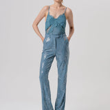 Pantaloni flare con paillettes FQ26SV3002W498N6 C33 FRACOMINA 