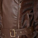 Giacca biker con cintura - Gaudi 521FD39004 3355 GAUDI' 