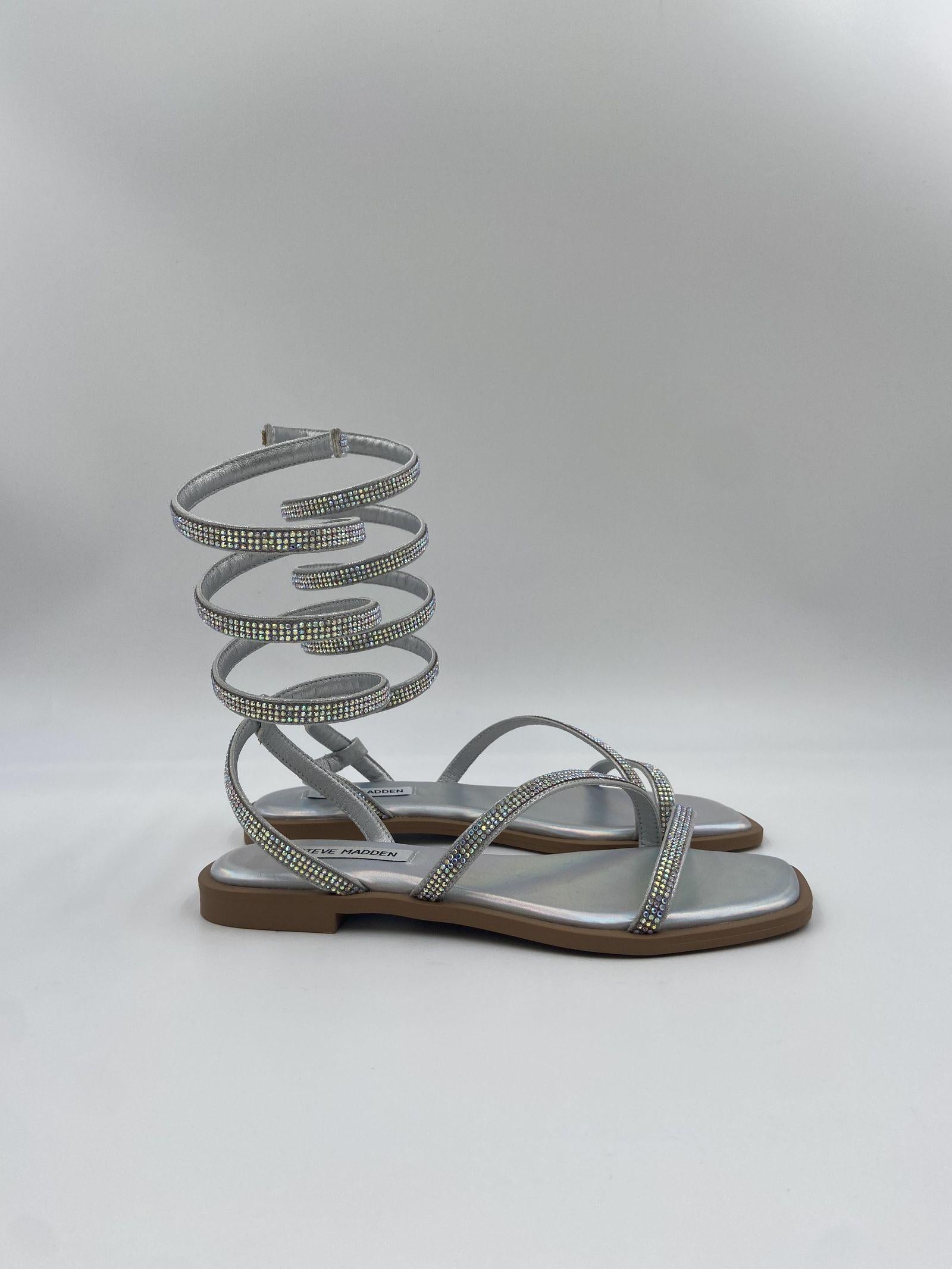 Sandalo Azaria con cinturino a spirale SMSAZARIA ARGENTO STEVE MADDEN 