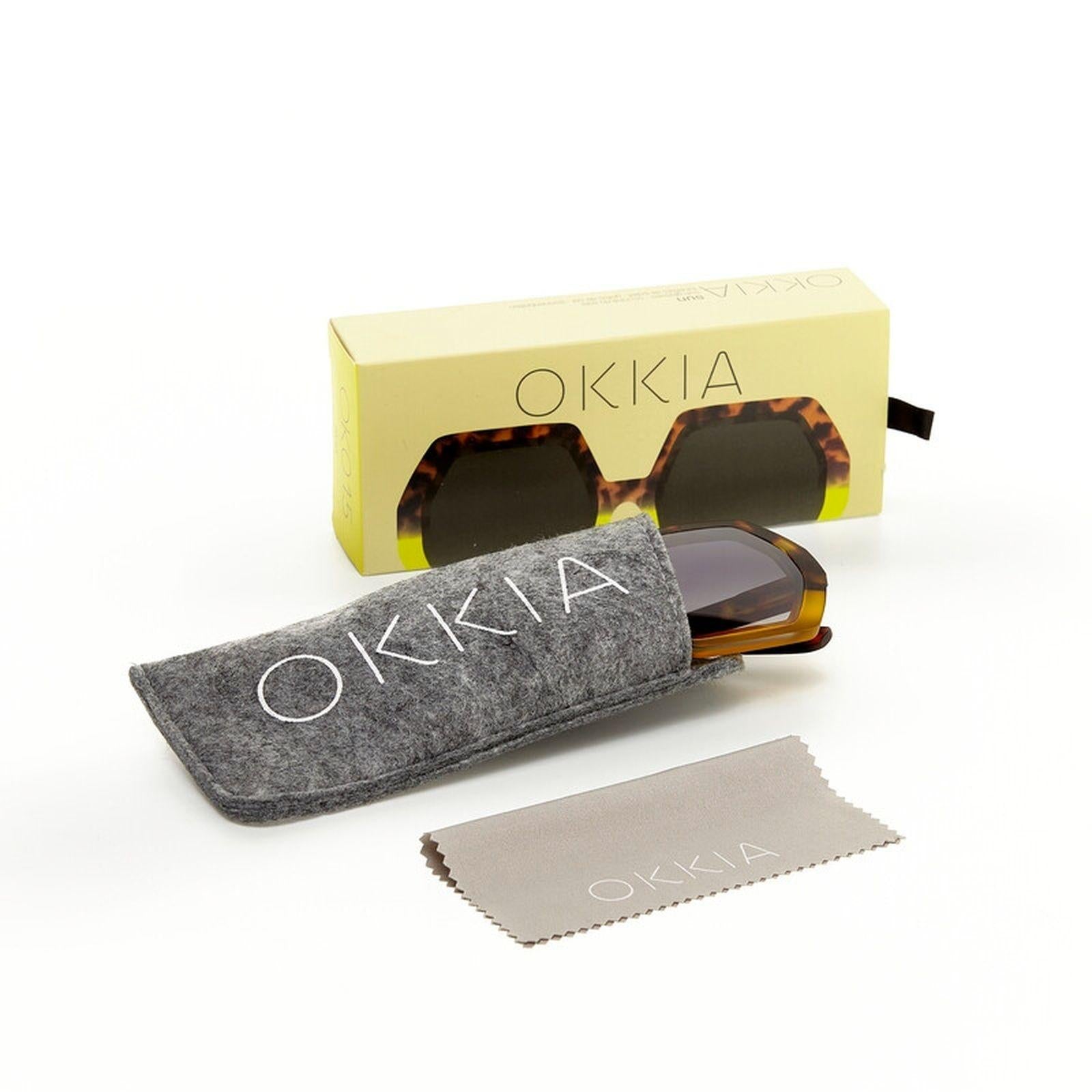Occhiale da sole Emma OK015HY GIALLOMARRONE OKKIA 
