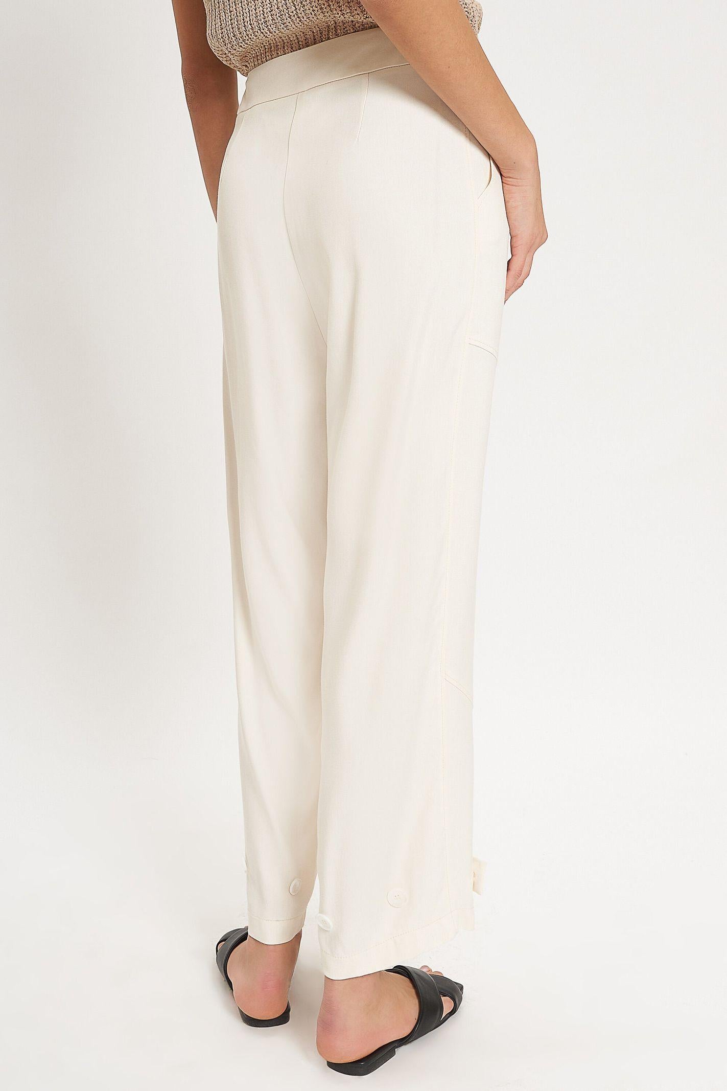 Pantalone con taglio diagonale - Carla G PIAV08D6 14 CARLA G. 