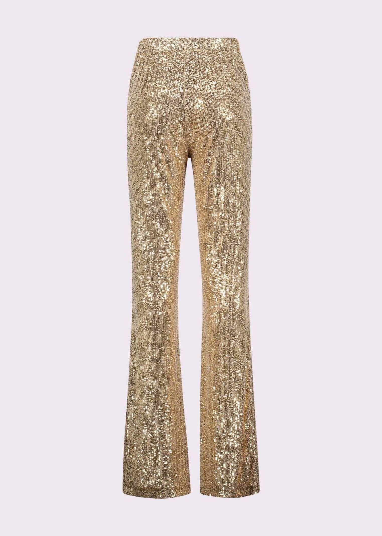 Pantalone vita alta con paillettes - Gaudi 511FD24003 2727 GAUDI' 