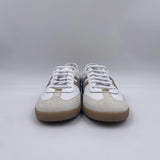 Sneakers in pelle e crosta con logo