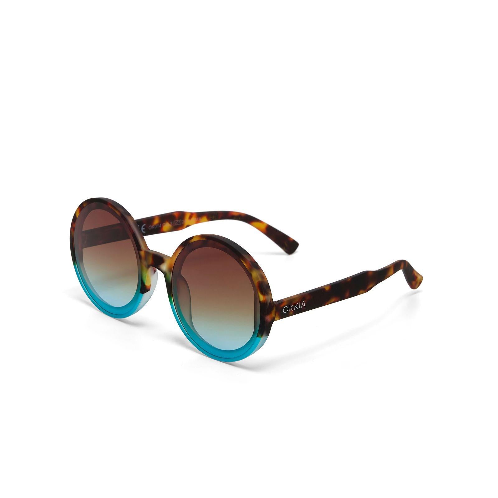 Occhiale da sole Round Monica OK014HB AZZURRO OKKIA 