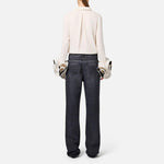 Camicia in goergette con rouches e foulard CAT9647E2 E84 ELISABETTA FRANCHI 