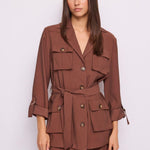 Giacca in twill con cintura - Gaudi 611FD35007 2298 GAUDI' 