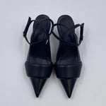 Sandalo slingback in pelle 1C6500D NERO VIC MATIE' 