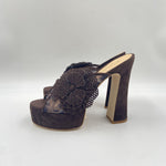 Sandalo con fiore - Ofelia 3104 MORO OFELIA 