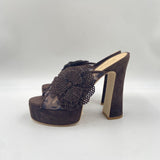 Sandalo con fiore - Ofelia 3104 MORO OFELIA 