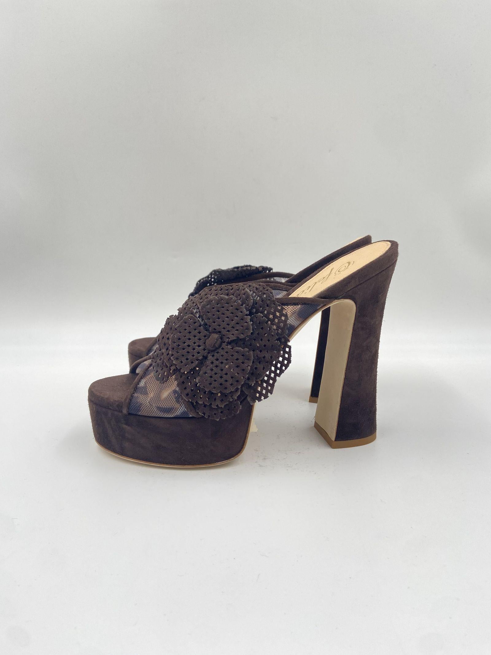 Sandalo con fiore - Ofelia 3104 MORO OFELIA 