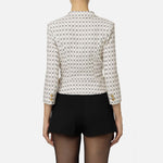 Giacca stampa rombo con catena GIS8546E2 E84 ELISABETTA FRANCHI 