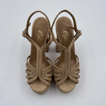 Sandalo con plateau in rafia - Ofelia H2316 BEIGE OFELIA 