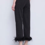 Jeans cropped con piume 521FD26007 00 GAUDI' 