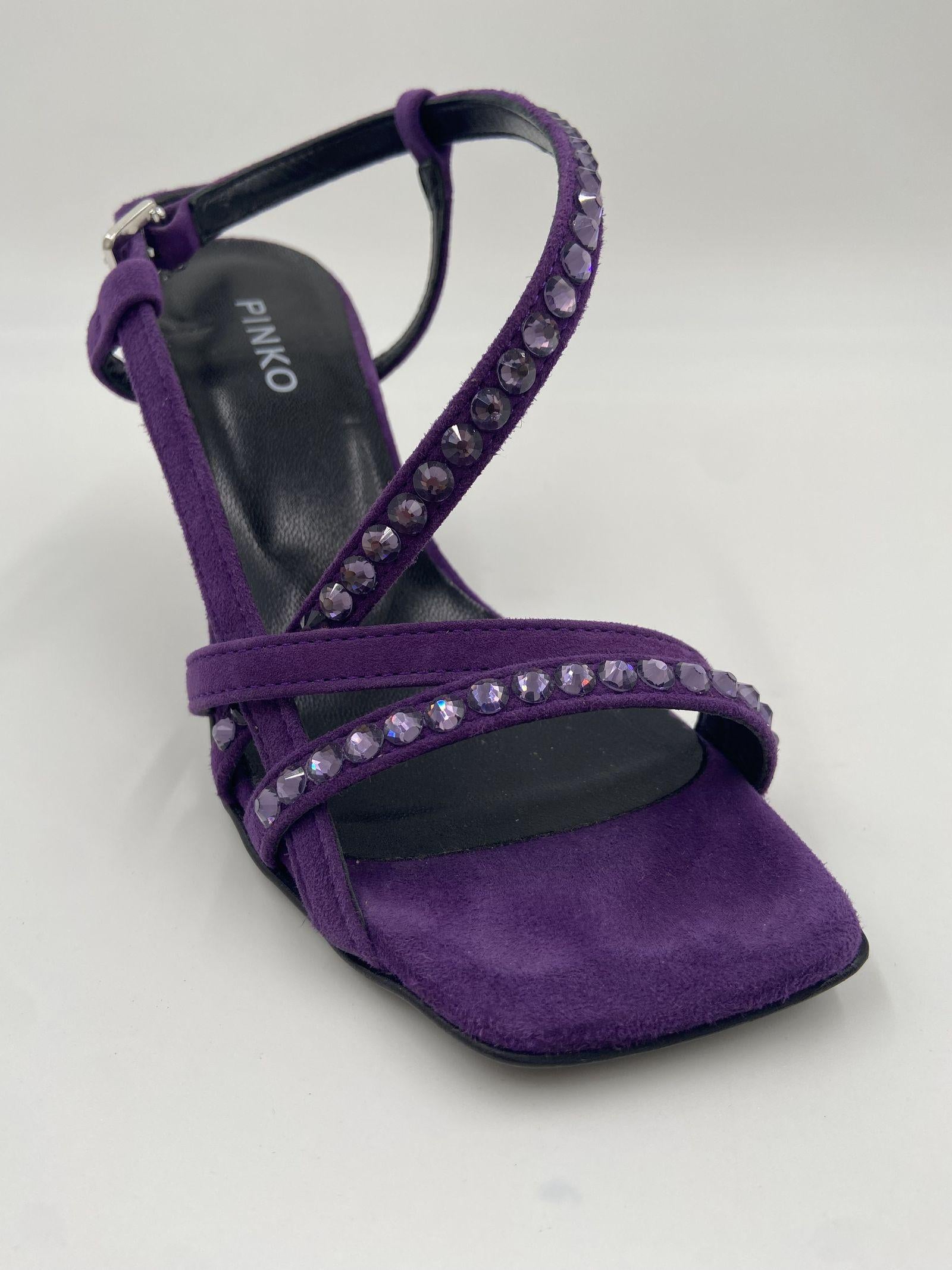 Sandalo scamosciato con strass - Pinko 100670-A0NZ J11 PINKO 