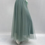 Gonna lunga in tulle MK04.015 ACQUAMARINA OFELIA 