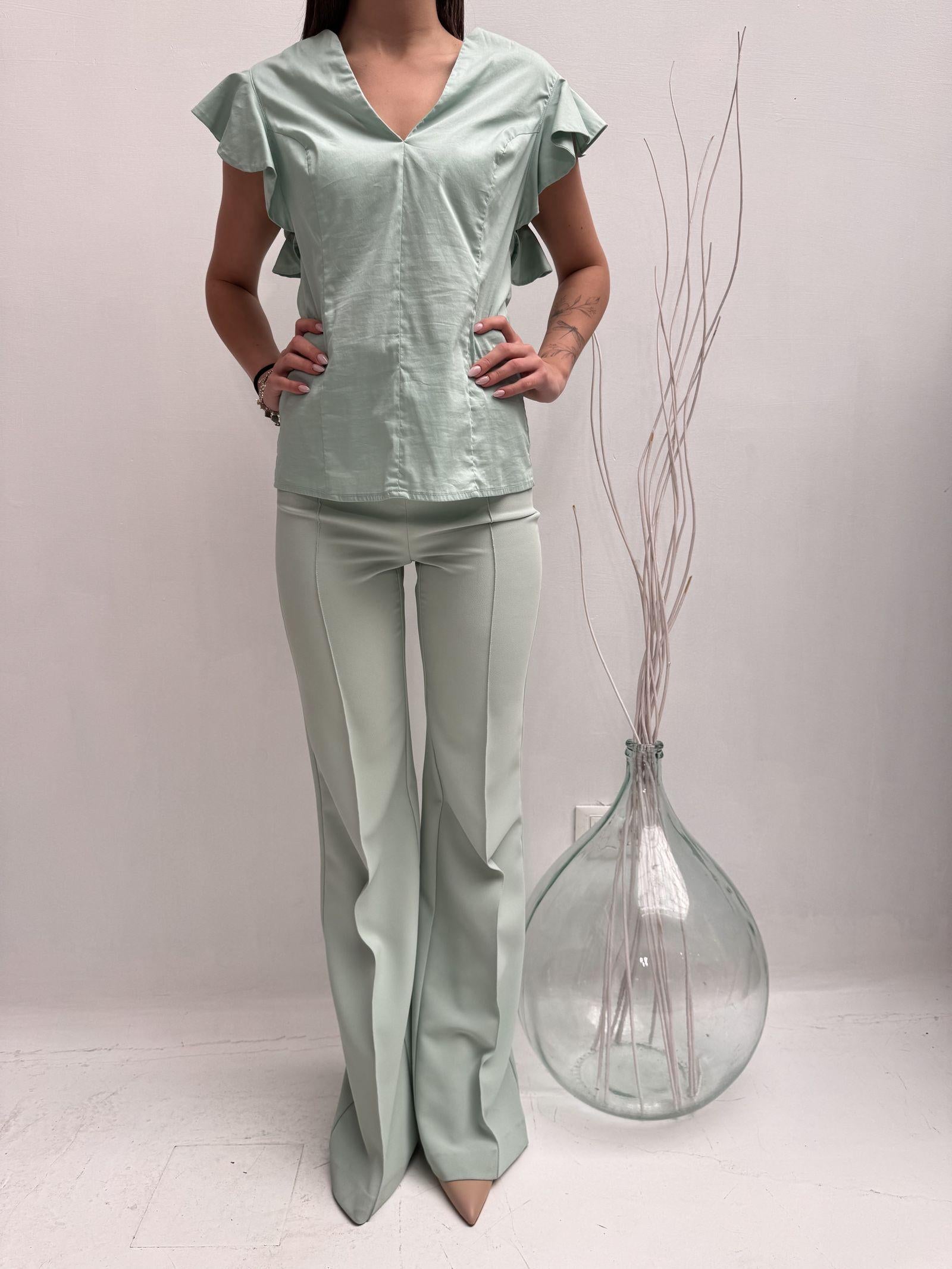 Camicia con ruches - Elisabetta Franchi CA4012276 033 ELISABETTA FRANCHI 