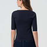 Maglia regular con fiocco laterale