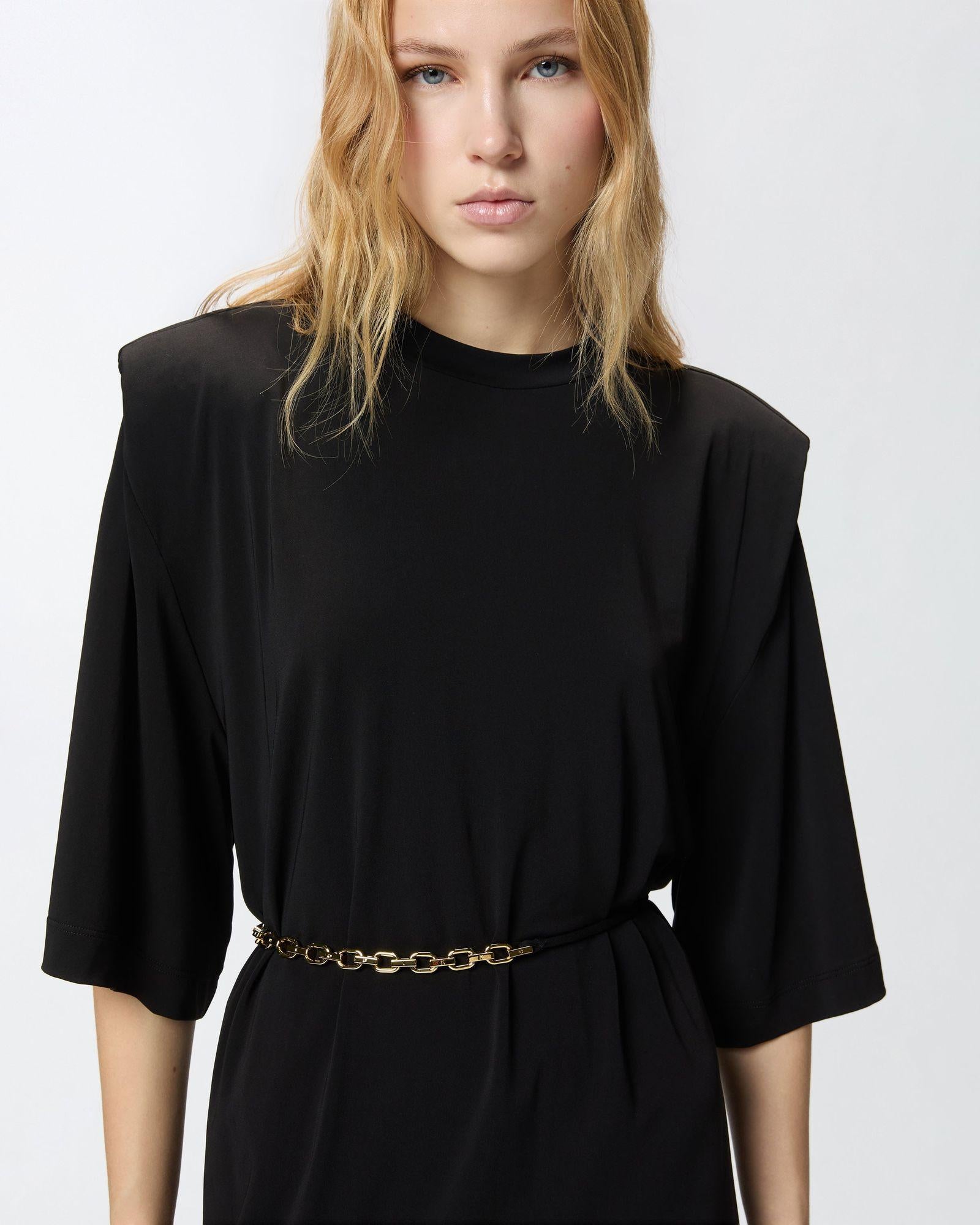 Abito con cintura dorata - Pinko 106484A32D Z99 PINKO 