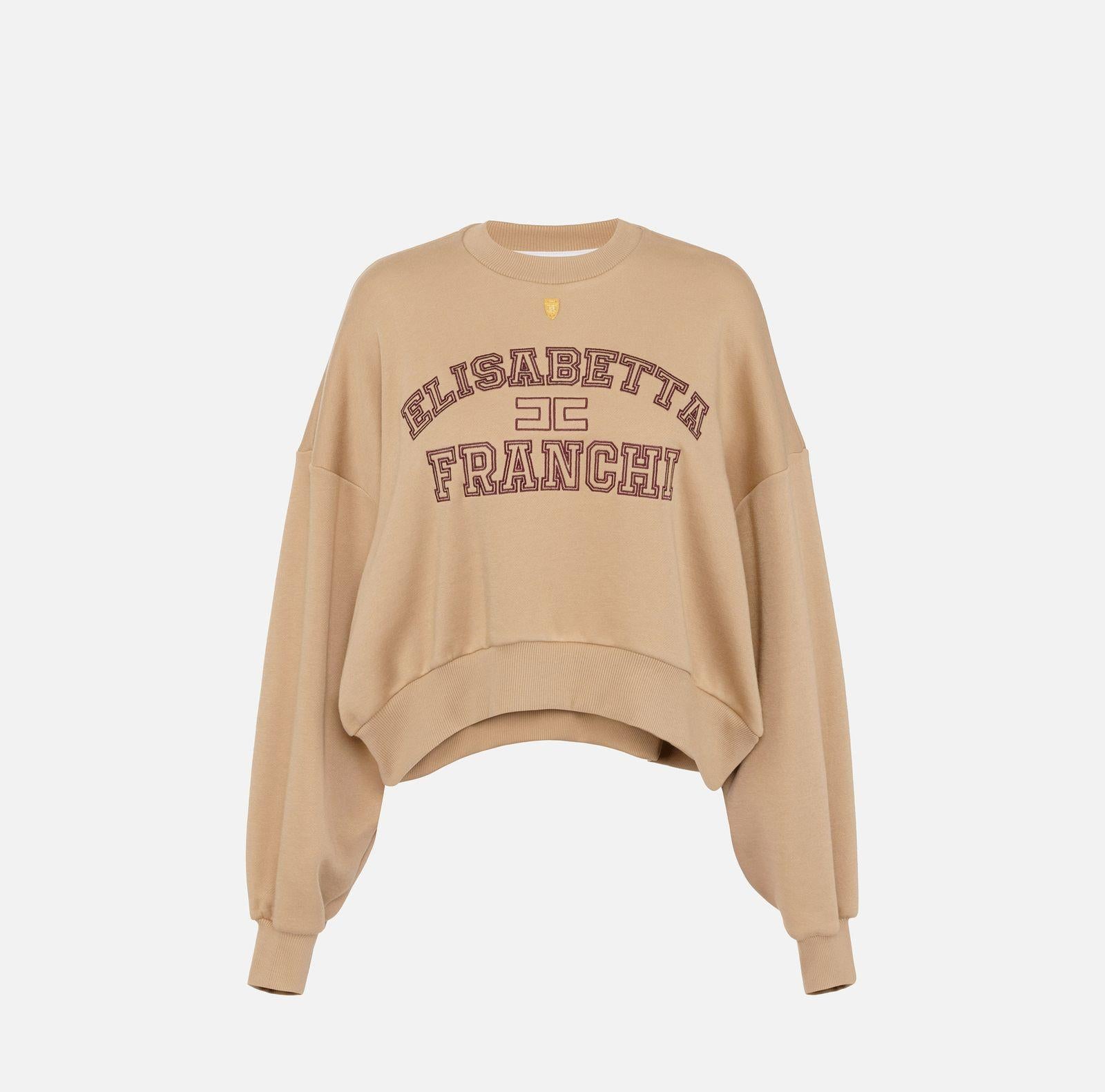 Felpa cropped MD00346E2 032 ELISABETTA FRANCHI 