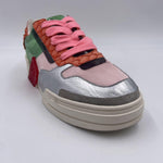 Sneakers argento arancio e verde - Cljd F066-0203 ROSAVERDE CLJD 