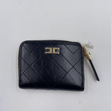 Portafoglio con zip e logo
