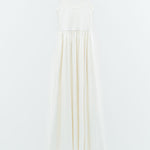 Abito lungo con tasche ESS250210 CREMA ELEH 