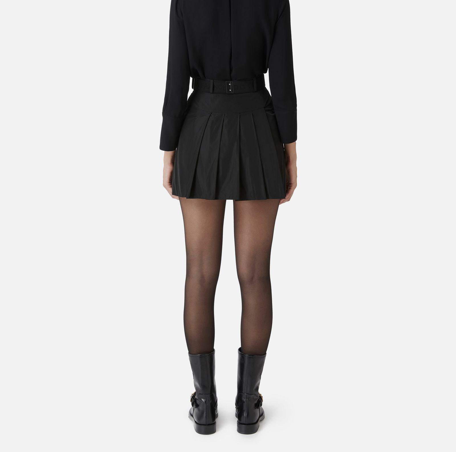 Minigonna a pieghe in naylon GO03546E2 110 ELISABETTA FRANCHI 