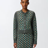 Cardigan con ricamo gioiello 105952A2YC IG1 PINKO 