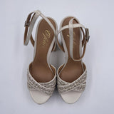 Sabot in raffia intrecciata