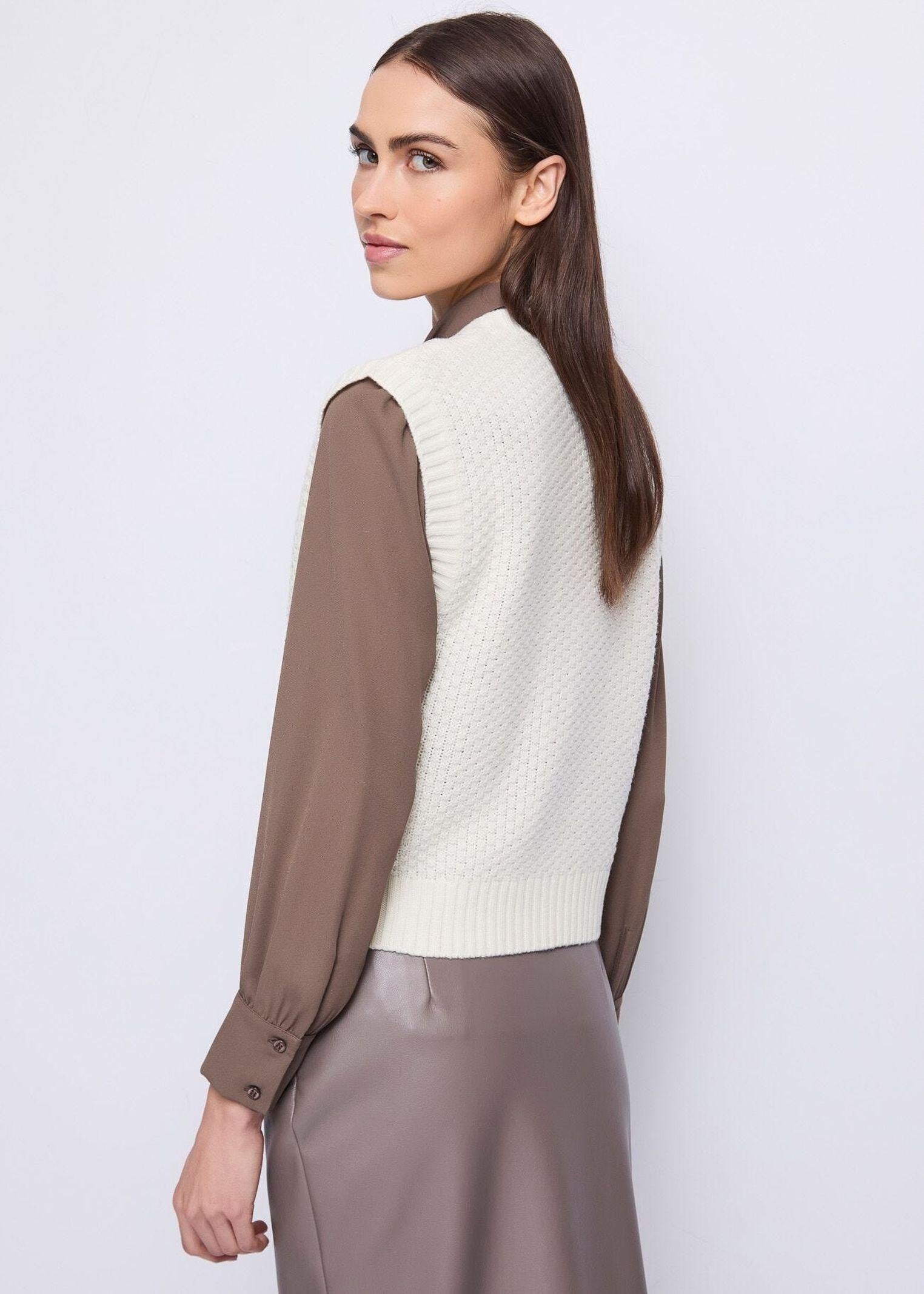 Gilet con strass 521FD53017 3213 GAUDI' 