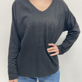 T-shirt stampa Los Angeles 2831LOSANGELES NERO OFELIA 