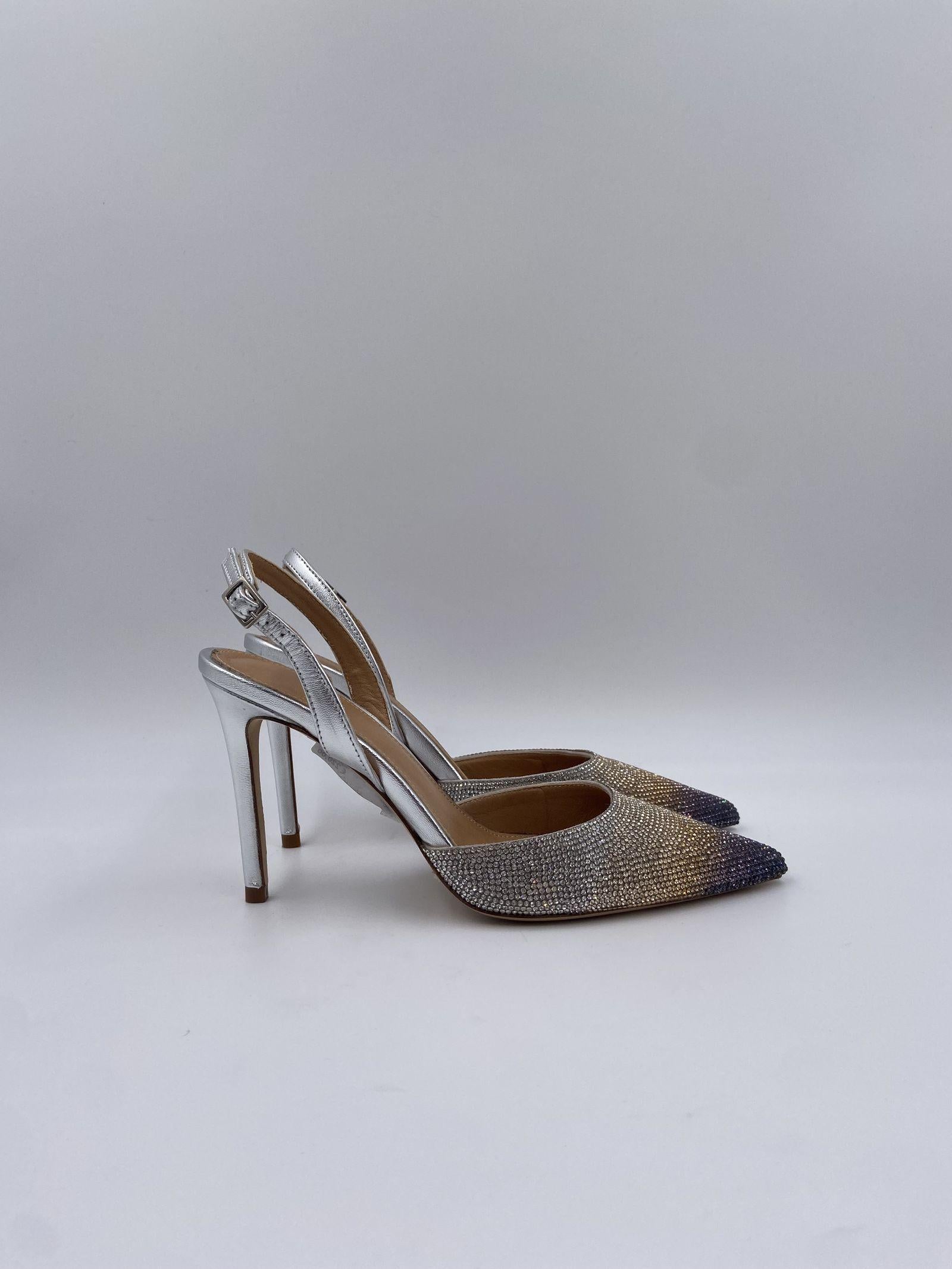 Sandalo alto con strass 1931 ARGENTO OFELIA 