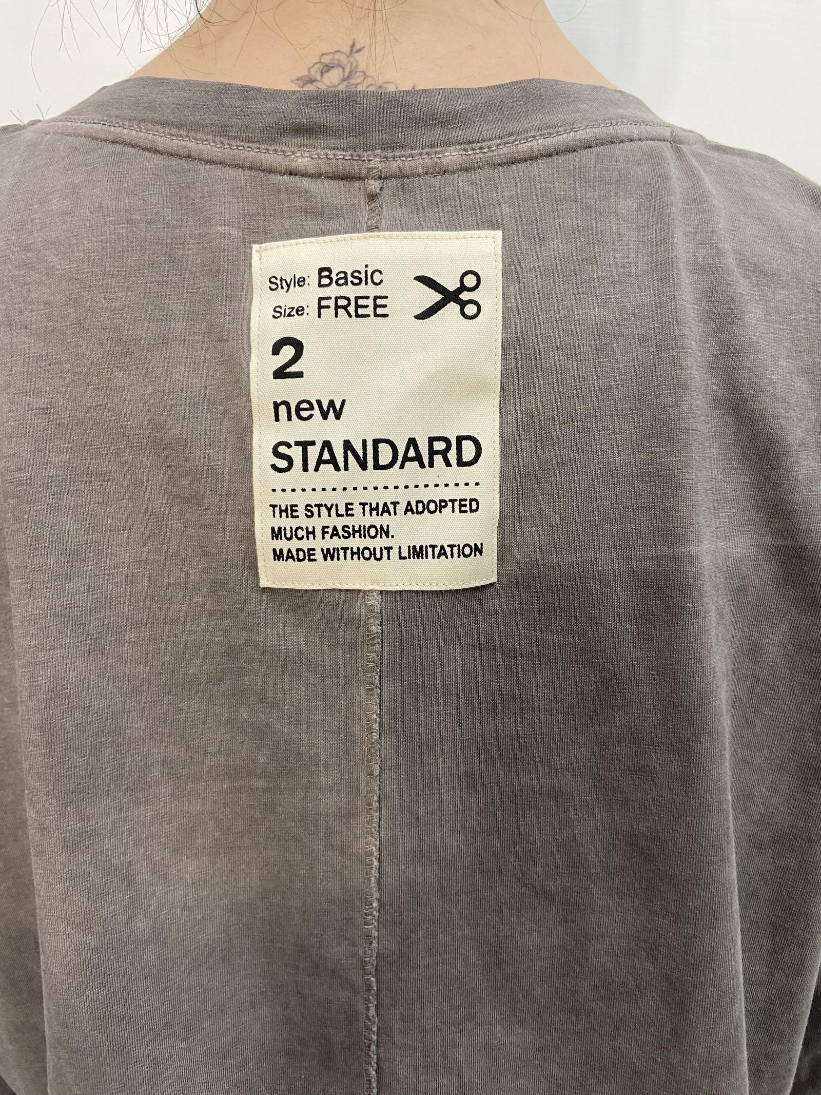 T-shirt scollo a V 2831 TORTORA OFELIA 