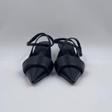 Sandalo slingback in pelle