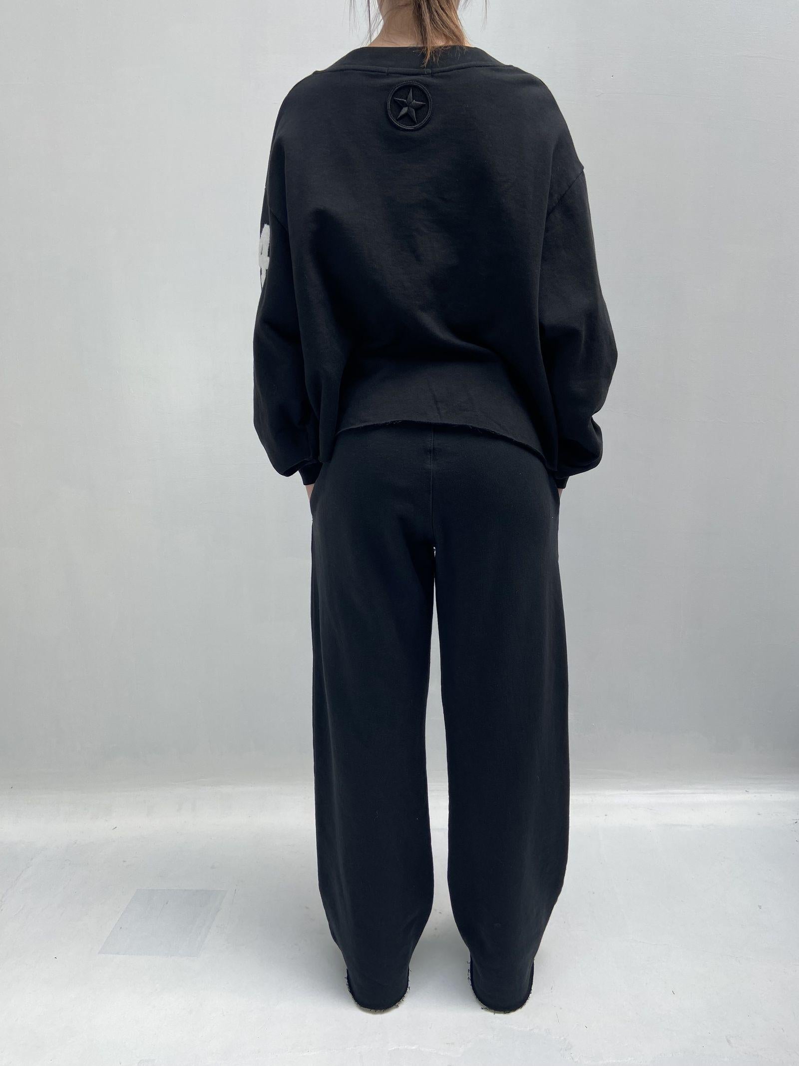 Pantalone con elastico A1263 NERO OFELIA 