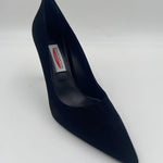 Dècolletè in pelle scamosciata 2470 NERO SPAZIO MODA 