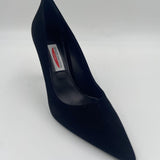 Dècolletè in pelle scamosciata 2470 NERO SPAZIO MODA 