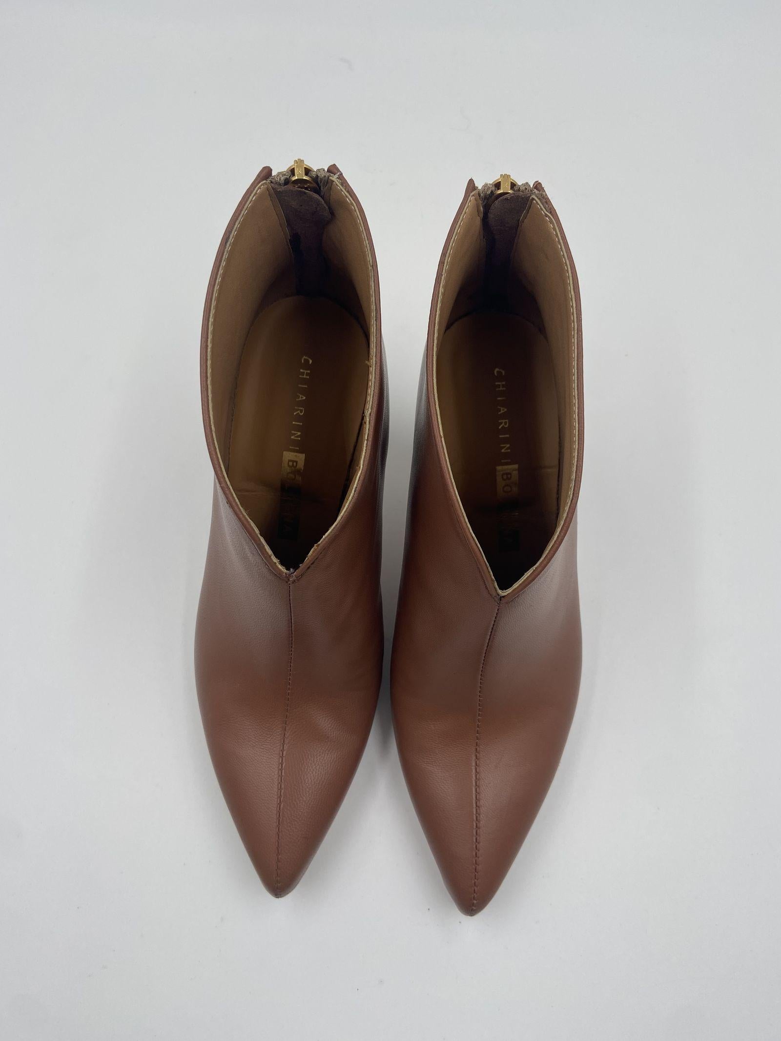 Tronchetto in pelle con cerniera 714 BEIGE CHIARINI 
