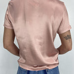 T-shirt lucida girocollo MM203633 ROSA OFELIA 