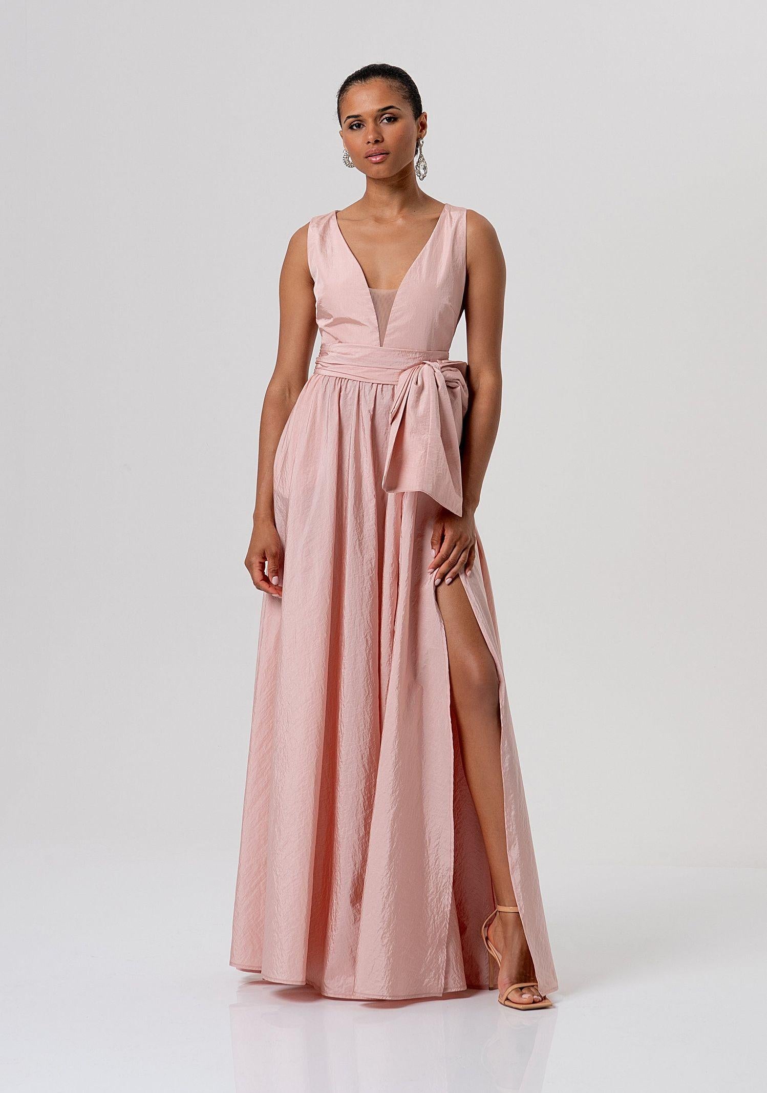 Abito lungo in taffetà - Fracomina FQ26SD3009W83101 444 FRACOMINA 