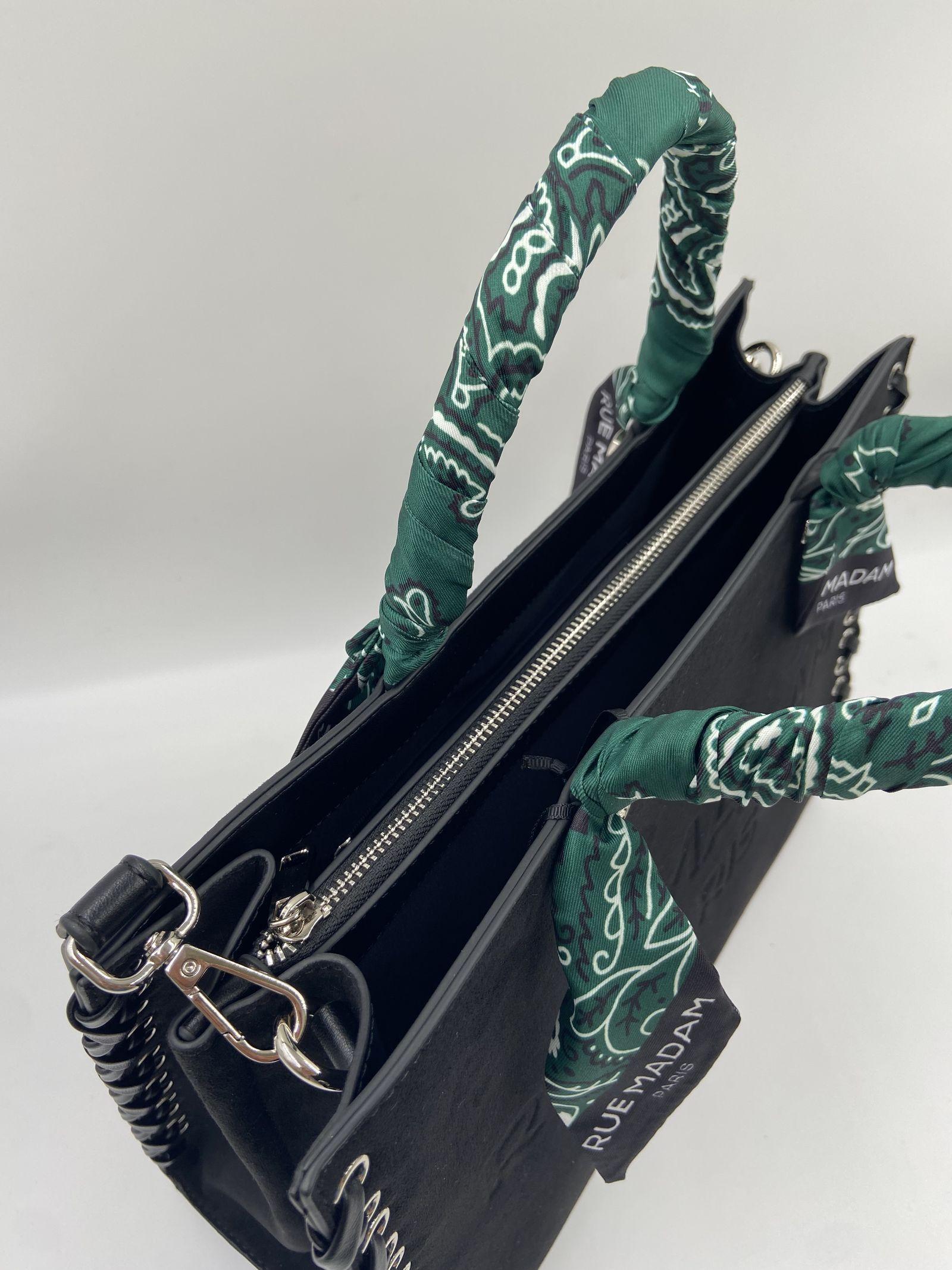 Borsa Apache nera 1481 NERO RUE MADAM PARIS 