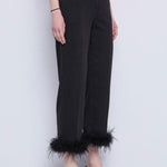 Jeans cropped con piume 521FD26007 00 GAUDI' 