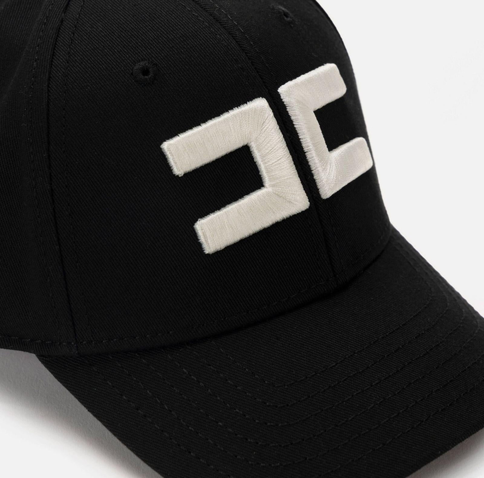 Cappello baseball in canvas - Elisabetta Franchi CL06F51E2 110 ELISABETTA FRANCHI 