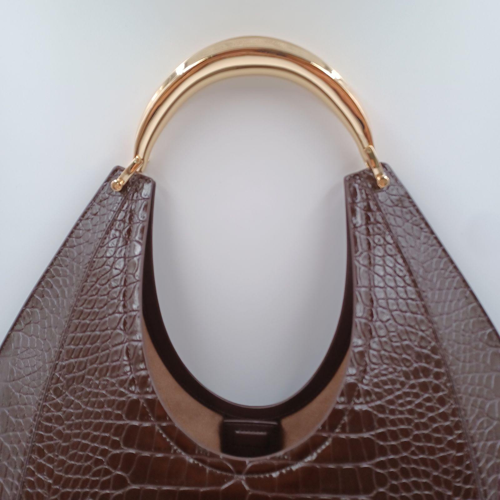 Borsa Hobo grande con manico gioiello - Elisabetta Franchi BS27A56E2 EA3 ELISABETTA FRANCHI 