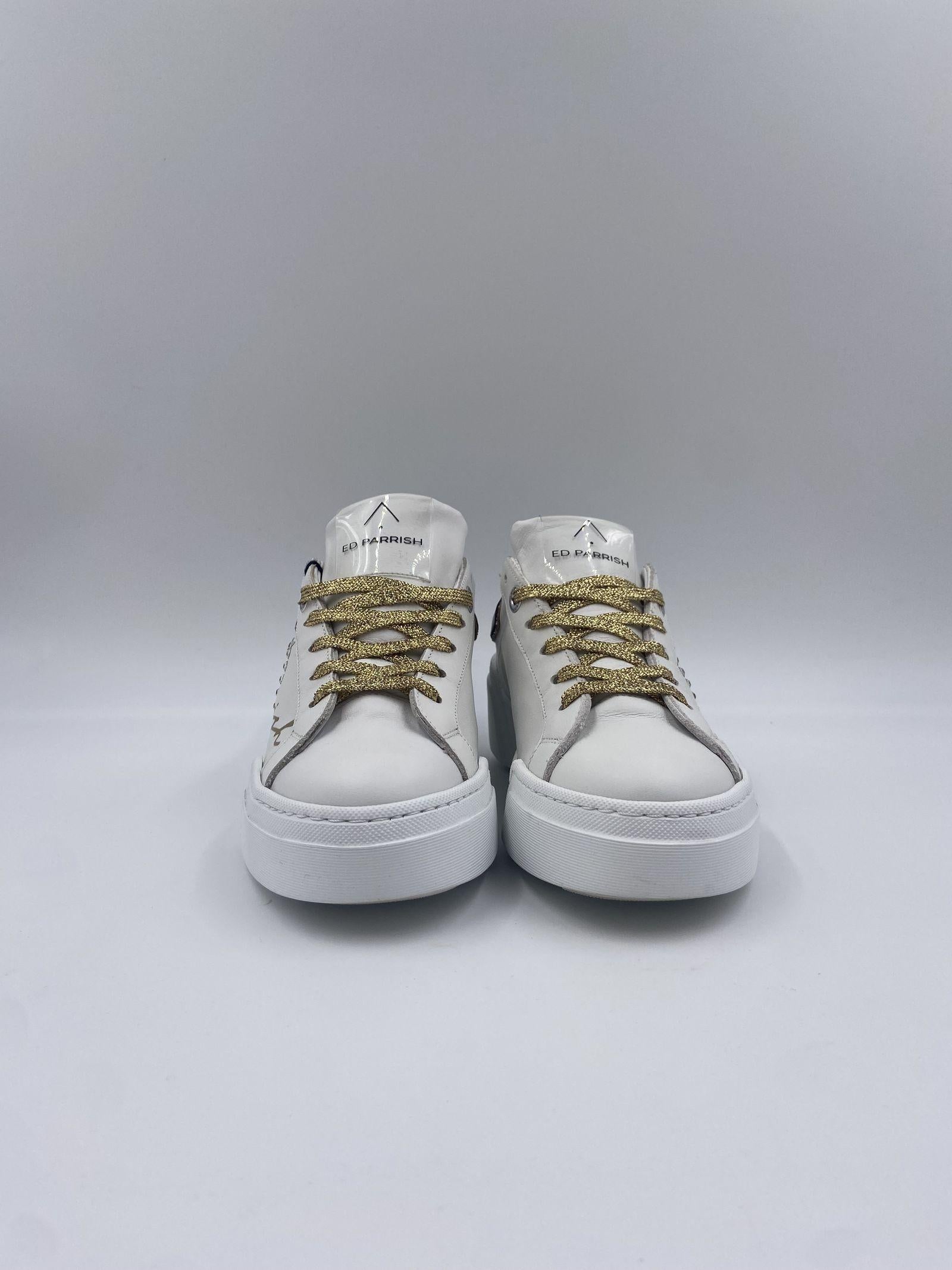 Sneakers con lacci oro FALD SG22 BIANCOORO ED PARRISH 